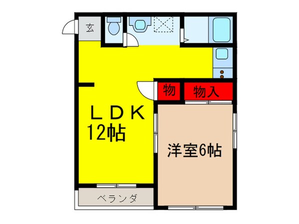 エルハイム久宝寺の物件間取画像